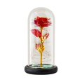 thumbnail image 2 of Romantic Glass Rose Flower Wedding LED Light Decoration Valentine‘s Day Gift, 2 of 2