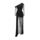 thumbnail image 1 of Vestido Bellabarnetten Hunter Maxi con abertura en un solo hombro, 1 of 7