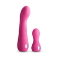 thumbnail image 3 of Inya Couplet Rechargeable Silicone Vibrators 2 Piece Set G-Spot Vibrator, Pink, 3 of 5