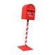 thumbnail image 4 of Buzón de metal de pie Navidad Strade Fareast Limited 3,9 pies rojo, 4 of 8