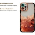 thumbnail image 3 of Cloud Cute Case Compatible for iPhone 13 Pro Max Case with Lens Protective Soft TPU Shockproof Crescent Moon Phone Case for iPhone 13 Pro Max 6.7 inch Women Girls Orange, 3 of 7