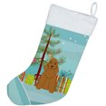 thumbnail image 2 of Carolines Treasures BB4220CS Merry Christmas Tree Cocker Spaniel Red Christmas Stocking, 2 of 2