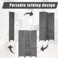 thumbnail image 6 of NiamVelo 3 Panel Wood Room Divider 67.7" Tall Folding Privacy Screen Wall Divider for Home Office, Gray, 6 of 7