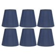 thumbnail image 2 of Modern Lamp Shade, Fabric Lampshade Good Light Transmission Exquisite Workmanship Modern Simple Wide Applicability  For E14 Bulb For Miniature Bulb A3 02 Dark Blue, 2 of 8