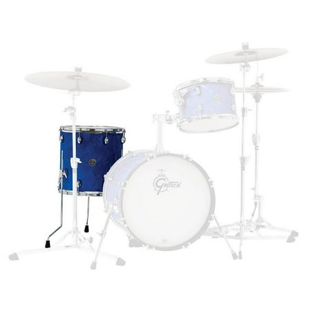 Gretsch Catalina Club 16x16 Floor Tom Drum - Blue Satin Flame - CT1-1616F-BSF