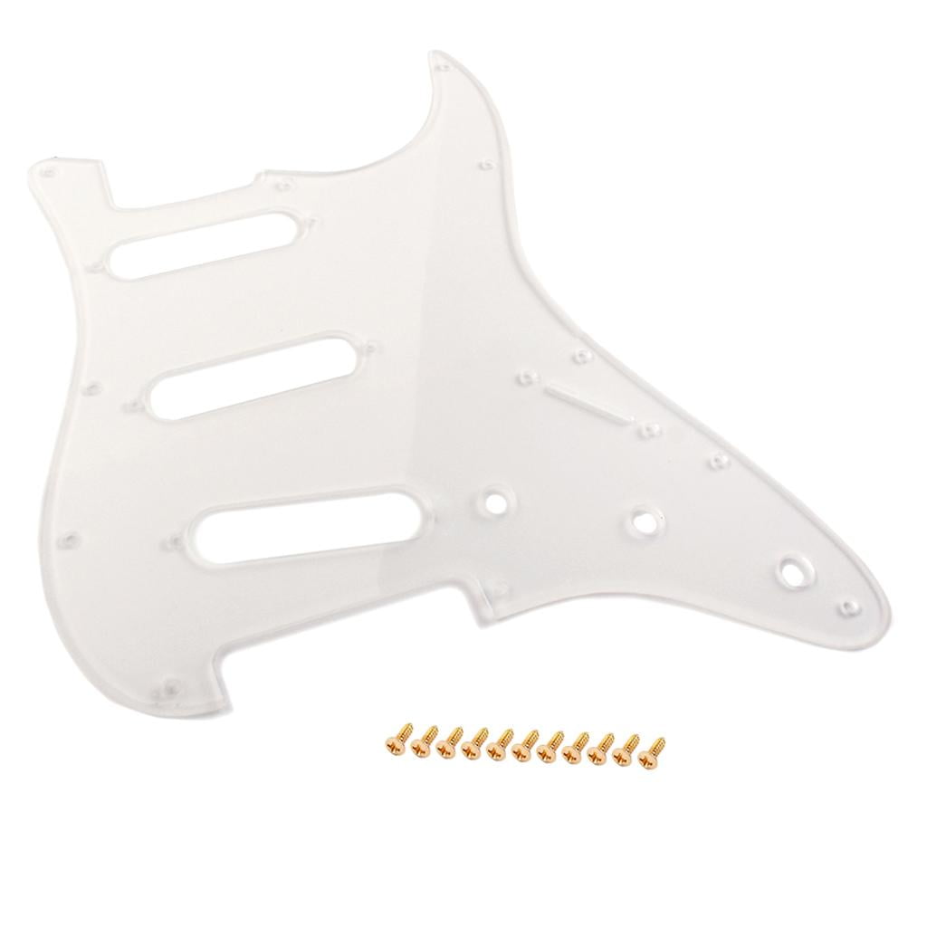 1Ply Guitar Accessory Pickguard Clear Transparent for ST Electric Guitar