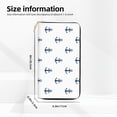 thumbnail image 2 of Leather Thin Slim Wallets for Women Men - navyblue anchor white cute Clutch Card Wallet for Women Men with Zipper, 2 of 7