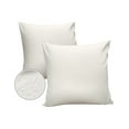 thumbnail image 2 of Outdoor Throw Pillow Cover Minimalist Modern Art Waterproof Cushion Covers 2 Pack Solid Pure White Color Pillow Cases Home Decoration for Patio Garden Couch Sofa, 2 of 7