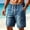 Dark Blue, variant on LEKWK Beach Cargo Shorts for Men Casual Summer Swim Trunks Quick Dry Lightweight Boardshorts Elastic Waist Drawstring Multi-Pocket Outdoor Vacation Activewear Black XL