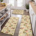 thumbnail image 2 of Pioneer Flower Floral Print Pattern Kitchen Rugs Sets Of 3,Kitchen Runner Rugs Non Skid Washable,Decorative Kitchen Floor Mats for Kitchen,Sink,Laundry,17"x30"+ 17"x47" + 17"x59", 2 of 6