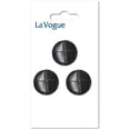 thumbnail image 1 of LA VOGUE Shank Button - 20 mm (0.79 in), Black, 1 of 2