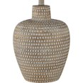 thumbnail image 5 of Glenn Rustic Southwestern Style Pot Table Lamps 27" Tall Set of 2 Dappled Sandy Beige Oatmeal Fabric Drum Shades for Living Room Bedroom House Bedside Nightstand Home Office, 5 of 14
