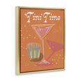 thumbnail image 4 of Stupell Industries Tini Time Cocktail Food & Beverage Painting Gold Floater Framed Canvas Art Print Wall Art, 25 x 31, 4 of 10