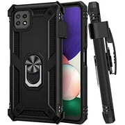Ruky Samsung Galaxy A22 5G Case with Belt Clip, A22 5G Case with Belt Ring Stand Kickstand Holder Rugged Heavy Duty