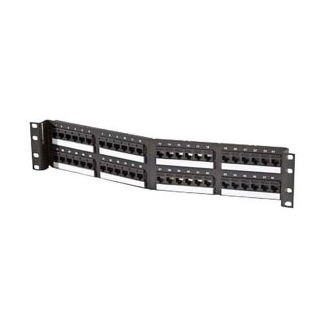 Ortronics TechChoice - Patch panel - CAT 6 - black - 2U - 48 ports - TAA Compliant