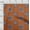Rust Brown, variant on oneOone Organic Cotton Poplin Twill Fabric Floral Block Printed Fabric 1 Yard 42 Inch Wide