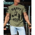thumbnail image 3 of Gymish Happy Hour Deadlift Men’s Workout T-Shirt – Funny Weightlifting Gym Tee, Athletic Shirt for Men, 3 of 6