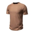 thumbnail image 2 of ameIAEA Mens Short Sleeve Workout Running Shirts Summer Solid Color Basic Tees Casual Athletic Tops, 2 of 5