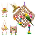 thumbnail image 4 of Hanging Swing Parrot Bird Climbing Toy Chewing Toy Parrot Cage Accessories, 4 of 8