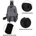 thumbnail image 3 of Bolso con correa, mochila para hombro en el pecho, mochila para computadora portátil, bolso cruzado, viajes al aire libre para hombres y mujeres, 3 of 5