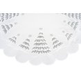 thumbnail image 3 of Snowy Silver Christmas Tree Scene on Ivory Table Topper (23" Round), 3 of 6
