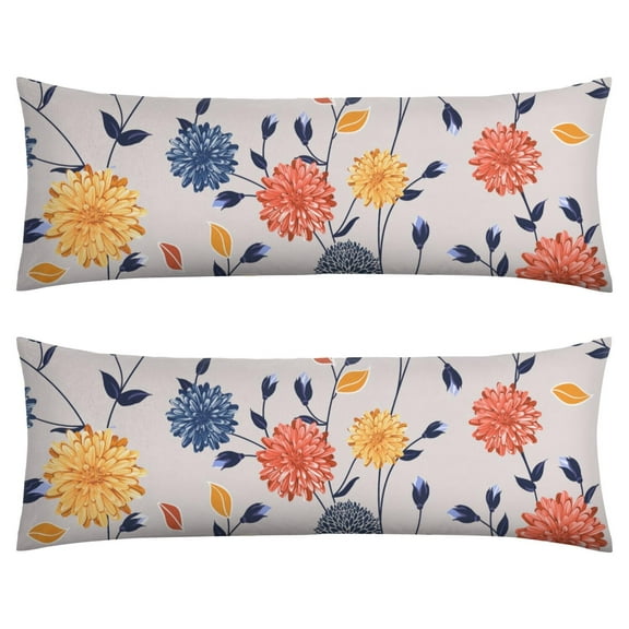 Wildflower Butterfly Body Pillow Cover 20x54 - Floral Bee Artwork Long Pillow Case with Zipper - Soft Breathable Maternity Pillowcase - Full Body Pillow Protector - Aesthetic Bed Pillow Cover