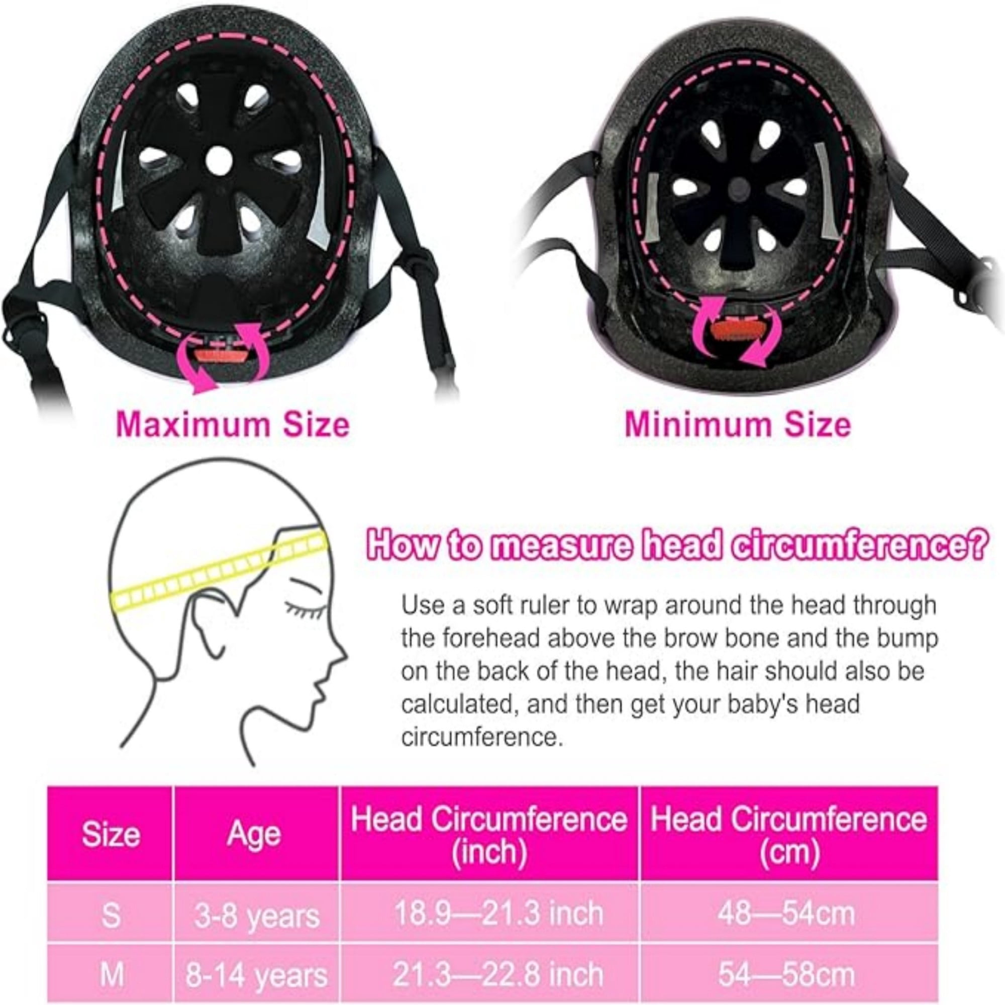 Youth Kids Bike Helmet for Boys Girls Teens & Children Ages 3-16