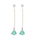 thumbnail image 1 of Pendientes de perlas con borlas largas de moda, regalo de joyería en forma de gota para mujeres y niñas (verde claro), 1 of 2