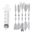 thumbnail image 1 of 3D Gelatin Jelly Molds Stainless Steel DIY Pudding Art Needle Syringe Cake Decorating Tool(M), 1 of 4