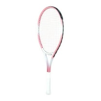 Vsenkes Tennis Racket High Strength Nylon Strings Portable Comfortable Tennis Equipment Pink White