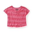 thumbnail image 2 of Camiseta de pijama Aeropostale para Dormir con rayas recortadas Mujer rosa extragrande, 2 of 2