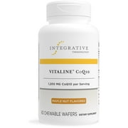 Integrative Therapeutics Vitaline CoQ10 300 mg - Heart and Brain Health Support Supplement* - Maple Nut Flavor - 60 Chewable Wafers