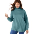 thumbnail image 1 of Woman Within Women's Plus Size Perfect Long Sleeve Turtleneck Shirt, 1 of 4