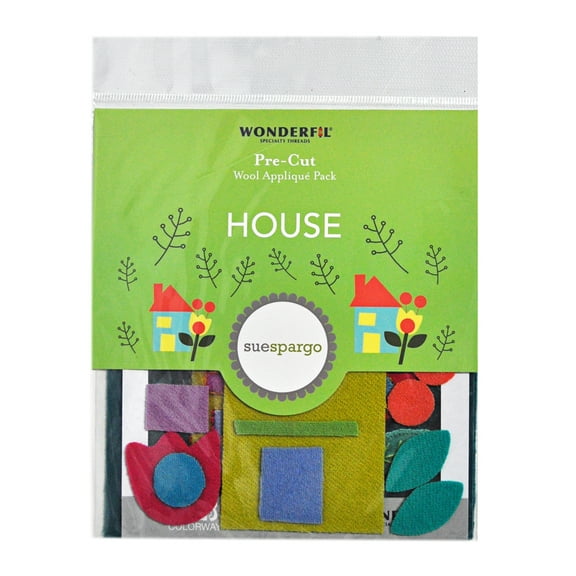 Sue Spargo Pre-Cut Wool Applique Pack - House Colorway 1