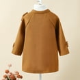 thumbnail image 7 of Rovga Toddler Girls Coats Kids Toddler Baby Autumn Winter Solid Cotton Long Sleeve Bow Tie Jacket Coat Clothes, 7 of 7