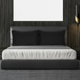 thumbnail image 2 of Unique Bargains 4-Pack Solid Microfiber Pillowcases Black King(20"x36"), 2 of 8