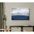 thumbnail image 2 of wall26 Canvas Print Wall Art Abstract Gray Sky &amp; Blue Ocean Landscape Nature Shapes Watercolor Modern Art Rustic Scenic Relax/Calm Multicolor Ultra for Living Room, Bedroom, Office - 24"x36&, 2 of 5
