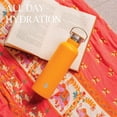 thumbnail image 5 of Elemental Classic Insulated Water Bottle, Leak Proof Thermos Water Bottle with Bamboo Lid and Metal Ring, Reusable Insulated Stainless Steel Water Bottle, 25oz Citrus, 5 of 8