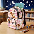 thumbnail image 3 of Yspwyqan Girls 4 Piece Kids Backpack Set Lightweight 600D Polyester Dessert Cat Backpack Lunch Bag Pencil Case Water Bottle Bag for Students Ages 8-15 Elementary School, 3 of 7