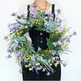 thumbnail image 5 of Famyfamy Artificial Garland Summer Wreath Home Decoration Gardens Wall Decor Front Door Simulation Of Small Wild Flower Wreaths, 5 of 12
