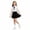 Black, variant on 2 Piece Skirt Outfit for Girls Summer Short Sleeve Shirts and Pleated Skirts Sets School Uniform Outfits