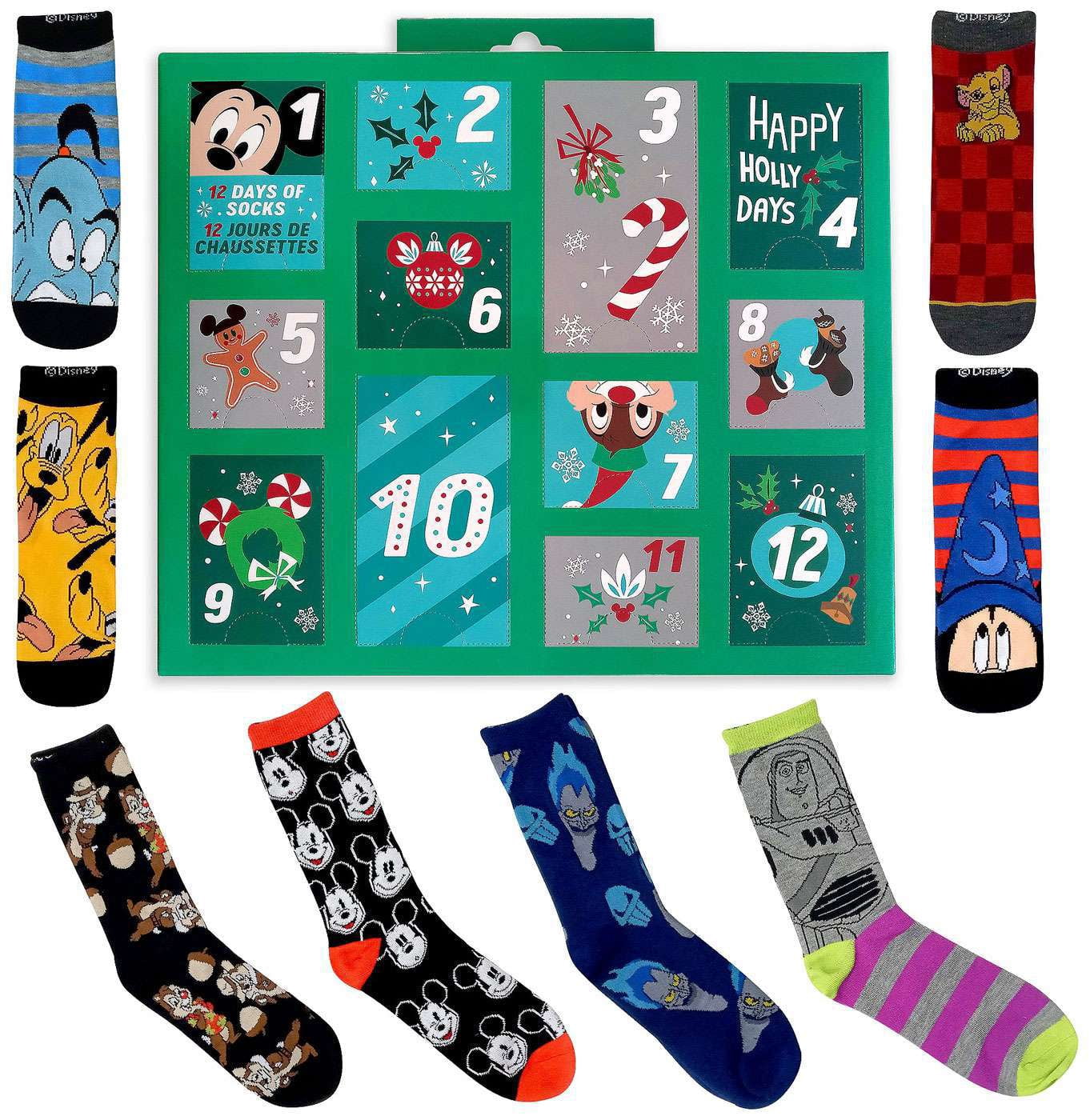 Disney 2020 Holiday Advent Sock Calendar for Men (Men's Shoe Size: 6-12) -  Walmart.com