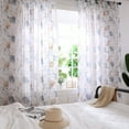 thumbnail image 1 of Window Curtain, Elegant Style Breathable Bright Color Voile, Durable No Pilling Office For Home, 1 of 8