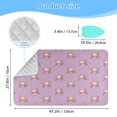 thumbnail image 2 of Ironing Mat Portable Ironing Blanket for Table Top Travel Ironing Pad for Washer Dryer 27.6" x 47.2" Cartoon Mermaid Pattern, 2 of 6
