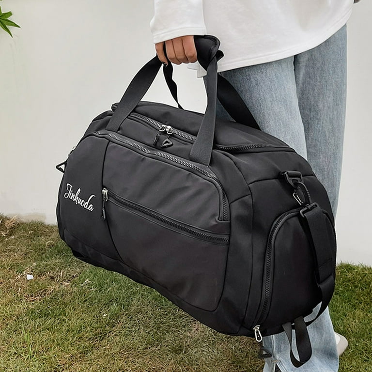 Gym Duffle Bag Backpack with Shoe Compartment, Travel Backpack for