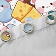 thumbnail image 4 of jejeloiu Cartoon Bear Blackout Curtains Set of 2 (52x84 Each),Sweet Dessert Cheese Window Curtains,Colorful Cute Aniaml Curtains and Drapes For Girls Boys,Microfiber Bedroom Decor, 4 of 6