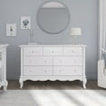 thumbnail image 4 of Evolur Aurora 7 Drawer Double Dresser in Frost, Spacious Drawers, 4 of 9
