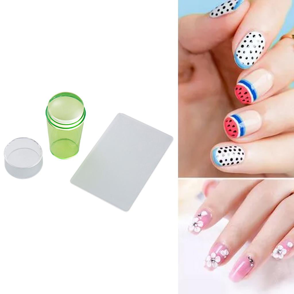 Echo Beauty Set Mirror Nail Art Stamper With Nail Scraper Transparent  Silicone Nail Stamper Manicure Tools For Women Daily Use|Nail Art  Templates| AliExpress | Set Nail Art Stamper With Nail Scraper Removable