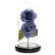 thumbnail image 2 of Fiudx Rosa Romántica de Cristal, Diseño de Vidrio de Borosilicato de Alta Calidad, Base de Madera de Pino Estable, Elegante Decoración para El Hogar, Ideal para Bodas, Regalos Navideños, Tamaño 11 X, 2 of 2