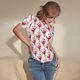 thumbnail image 3 of Balery Red Bloody Scary Hands Body de cuello redondo de manga corta para mujer Tops de manga corta Tops básicos-XX-Large, 3 of 7